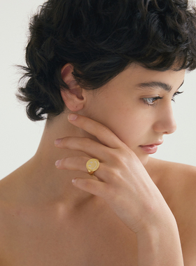 AuRevoirLesFilles笑脸印章戒指