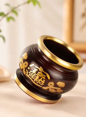 黄铜合金家用佛堂供佛香炉