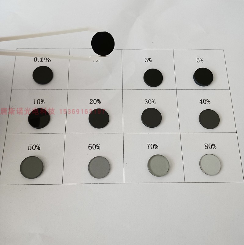 减光片 中性灰玻璃 滤光镜片 直径15mm 12种透过率供选择 - 图0