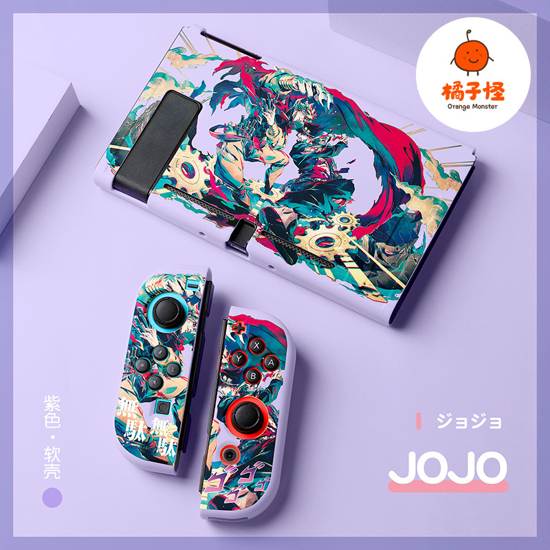 任天堂switch oled磨砂软壳tpu分体硅胶保护套ns jojo奇妙冒险壳 - 图0