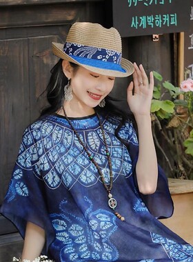 2026春夏新款波西米亚民族风披肩女百搭气质斗篷旅行拍照薄款披风