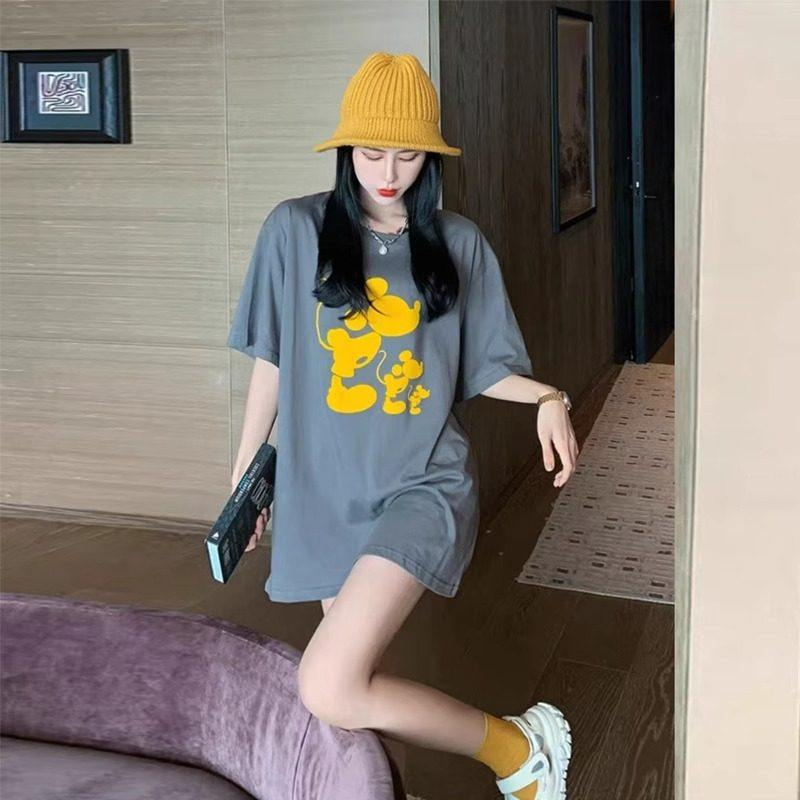 200斤大码灰色短袖t恤女夏季新款宽松中长款遮屁股下装消失体恤,淘宝优惠券,粉丝福利购,淘宝优惠卷