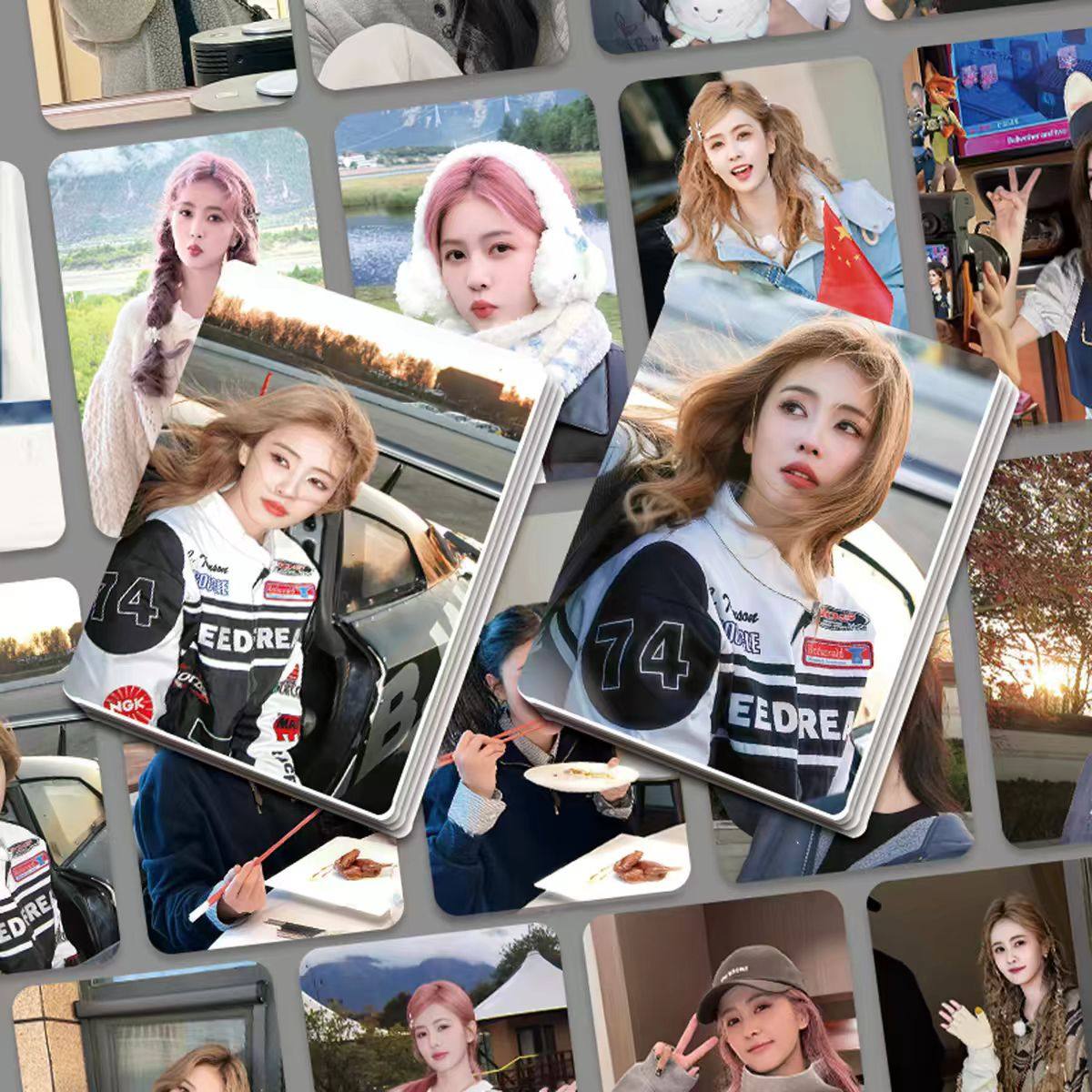 55张白鹿小卡盒装不重复三寸圆角拍立得自印小卡原创专辑LOMO卡片,淘宝优惠券,粉丝福利购,淘宝优惠卷