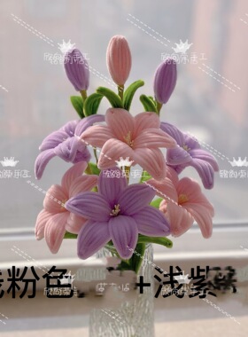 创意扭扭棒百合花DIY材料包