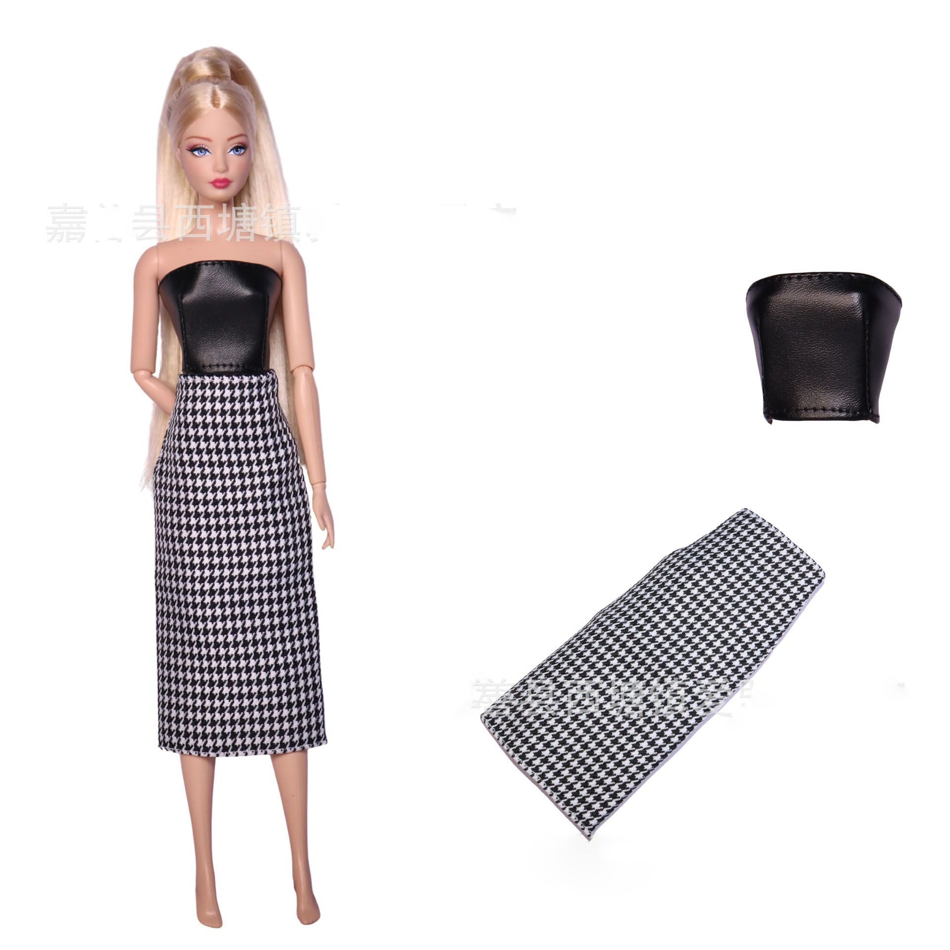 30cm11寸换装玩具欧美时装设计款裙子套装裤瘦娃娃娃短裙个性衣服 - 图1