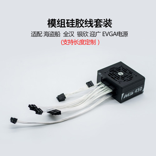 全汉MS450 MS600 海盗船SF 银欣SX EVGA 定制SFX电源硅胶全模组线 - 图3