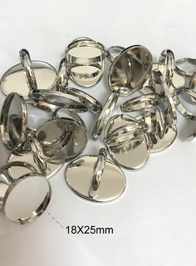 YB雅缤黄铜戒指空托欧美