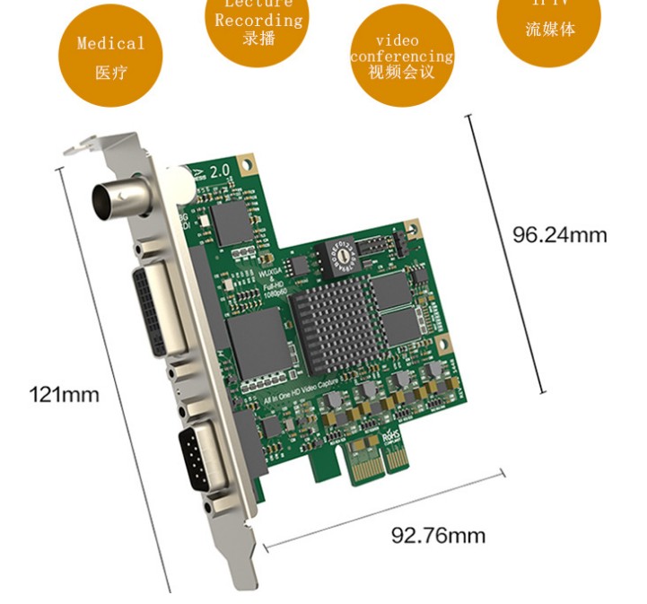 美乐威Pro Capture AIO采集卡HDMI DVI VGA 2K采集卡医疗流媒体视-图0