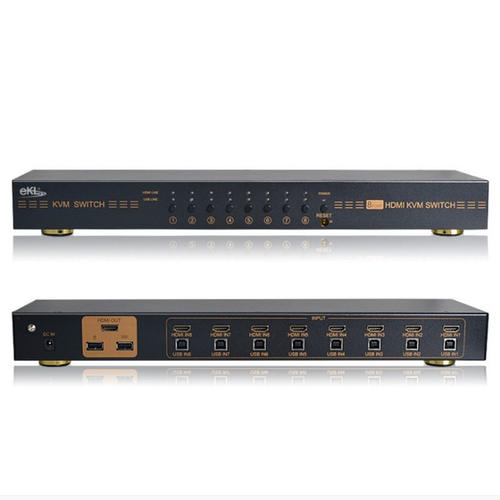 EKL81HK HDMI+USB八进一出KVM切换器4k*2k高清大屏机架式传输稳定 - 图1