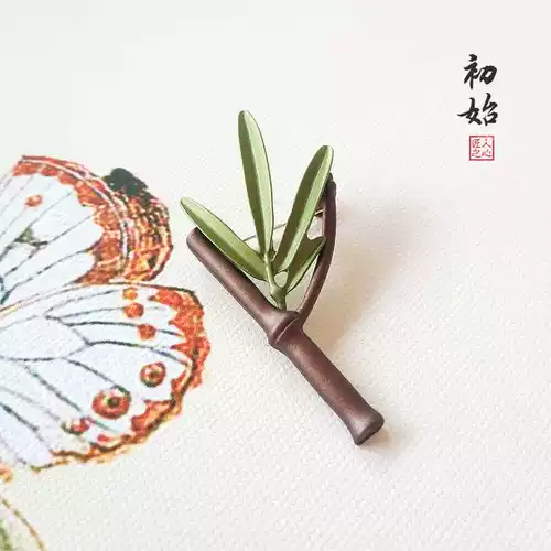 Ретро изысканная брошь, куртка, булавка, сумка, шарф, китайский стиль, подарок на день рождения, из хлопка и льна, простой и элегантный дизайн