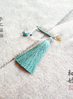 原创景泰蓝流苏款配毛衣茶服别针