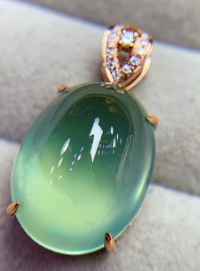 斯里兰卡18K金镶嵌天然葡萄石