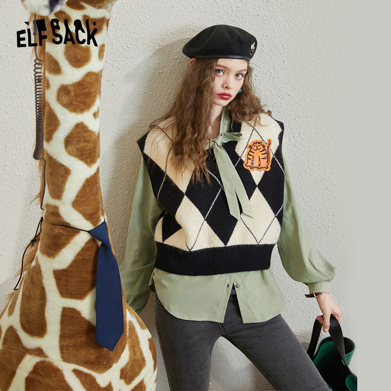 【新款】妖精的口袋甜美荷叶领衬衫 妖精的口袋衬衫