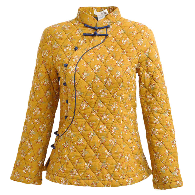 筠雅唐装冬旗袍式加厚复古偏襟盘扣 筠雅上衣