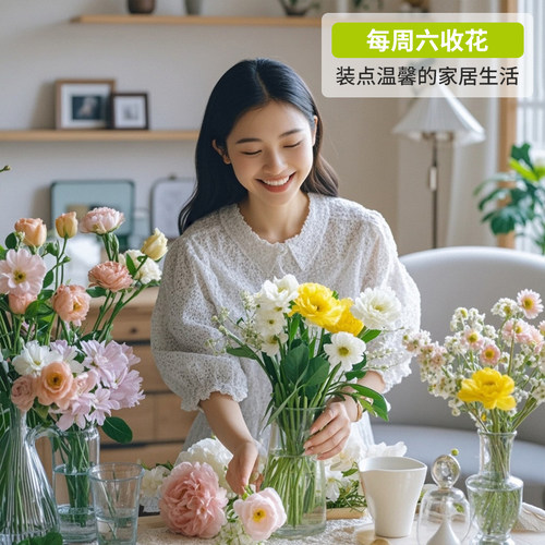 花点时间小美每周鲜花配送包月花束云南基地订花直发送花鲜切花 - 图2