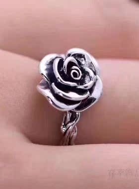 纯银立体雕花复古时尚风礼物戒指