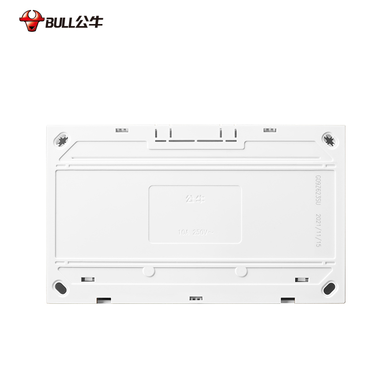公牛免布线G09明装金色超薄十五孔9孔15孔多孔明线面板开关插座