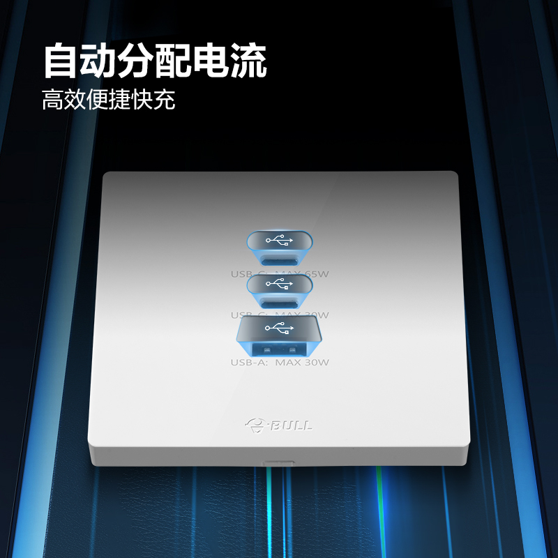 公牛usb插座面板快充65w86型氮化镓转换家用暗装PD充电type-c接口 - 图2