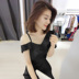 Váy hè nữ châu Âu 2019 mới hàng châu Âu thời trang váy quây gợi cảm nữ thần váy chữ Van - Váy eo cao váy hở eo Váy eo cao