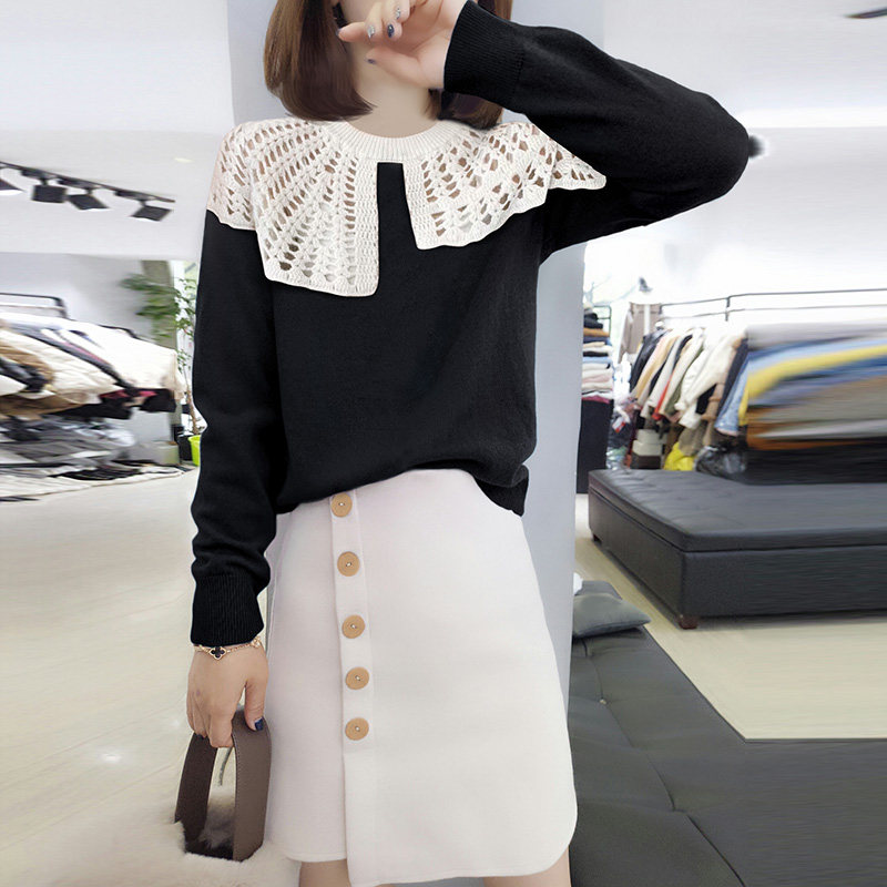 欧洲站春秋2022新款欧货镂空针织衫 bobowaltz毛针织衫