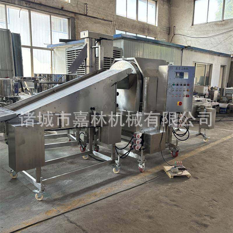 小酥肉上粉机葡萄鱼盐酥鸡滚筒裹粉机速冻肉类琵琶腿上浆裹粉,淘宝优惠券,粉丝福利购,淘宝优惠卷