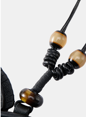 EXCEPTION例外女装2026夏季项链木马造型哑光黑可调节百搭配饰女