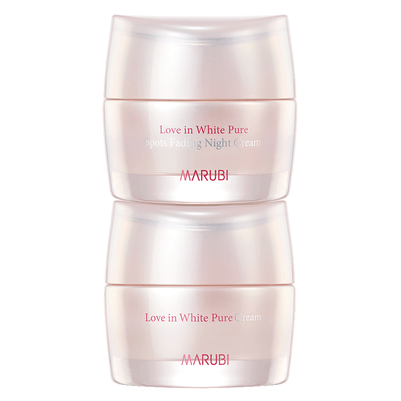 丸美纯白色之恋女去斑夜官方日霜 丸美鑫丝路乳液/面霜
