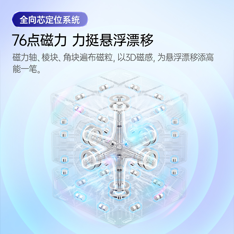 GAN356Maglev磁悬浮磁力魔方三阶比赛专用玩具儿童正品初学者顺滑 - 图1