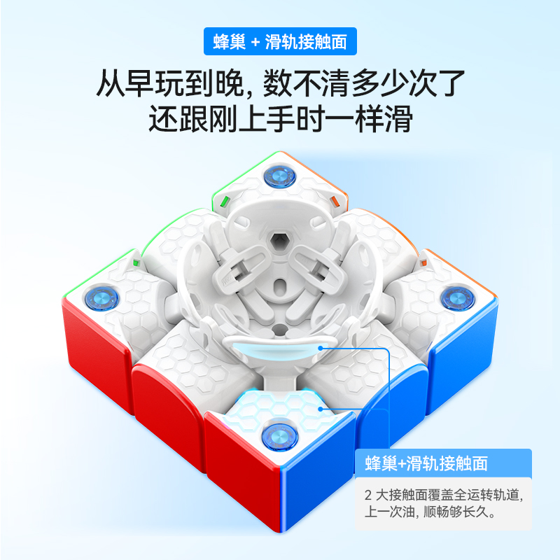 GAN356ME灵龙磁力三阶魔方最强大脑玩具儿童节礼物益智比赛专用-图3