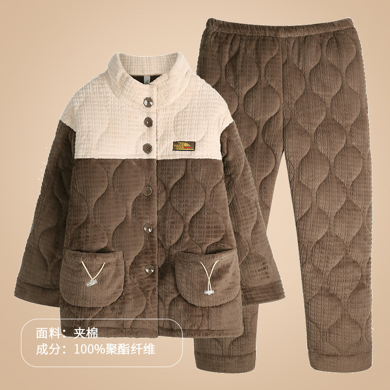 轩靓【季末福利】睡衣男女士秋冬季加绒加厚款特惠保暖家居服套装,淘宝优惠券,粉丝福利购,淘宝优惠卷