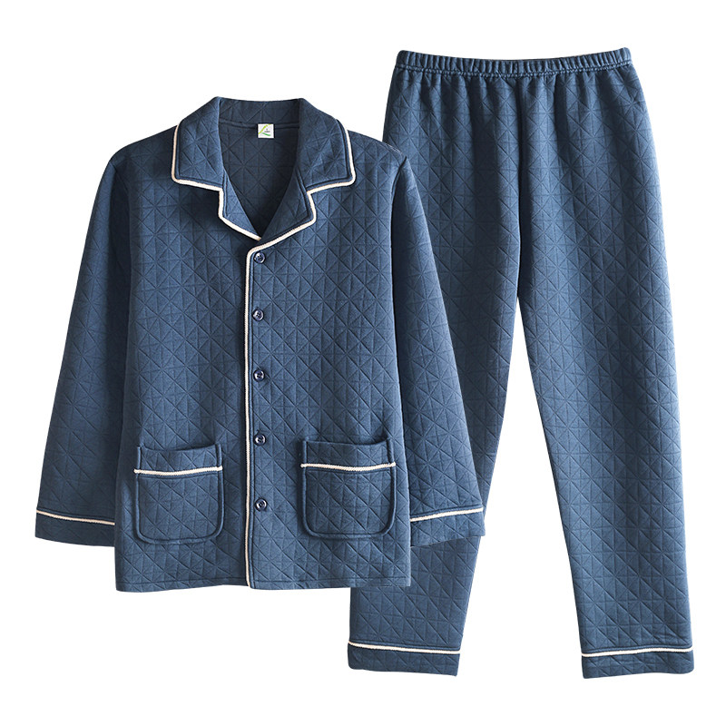 男士春秋季纯棉居家长袖秋冬款睡衣 轩靓睡衣/家居服套装