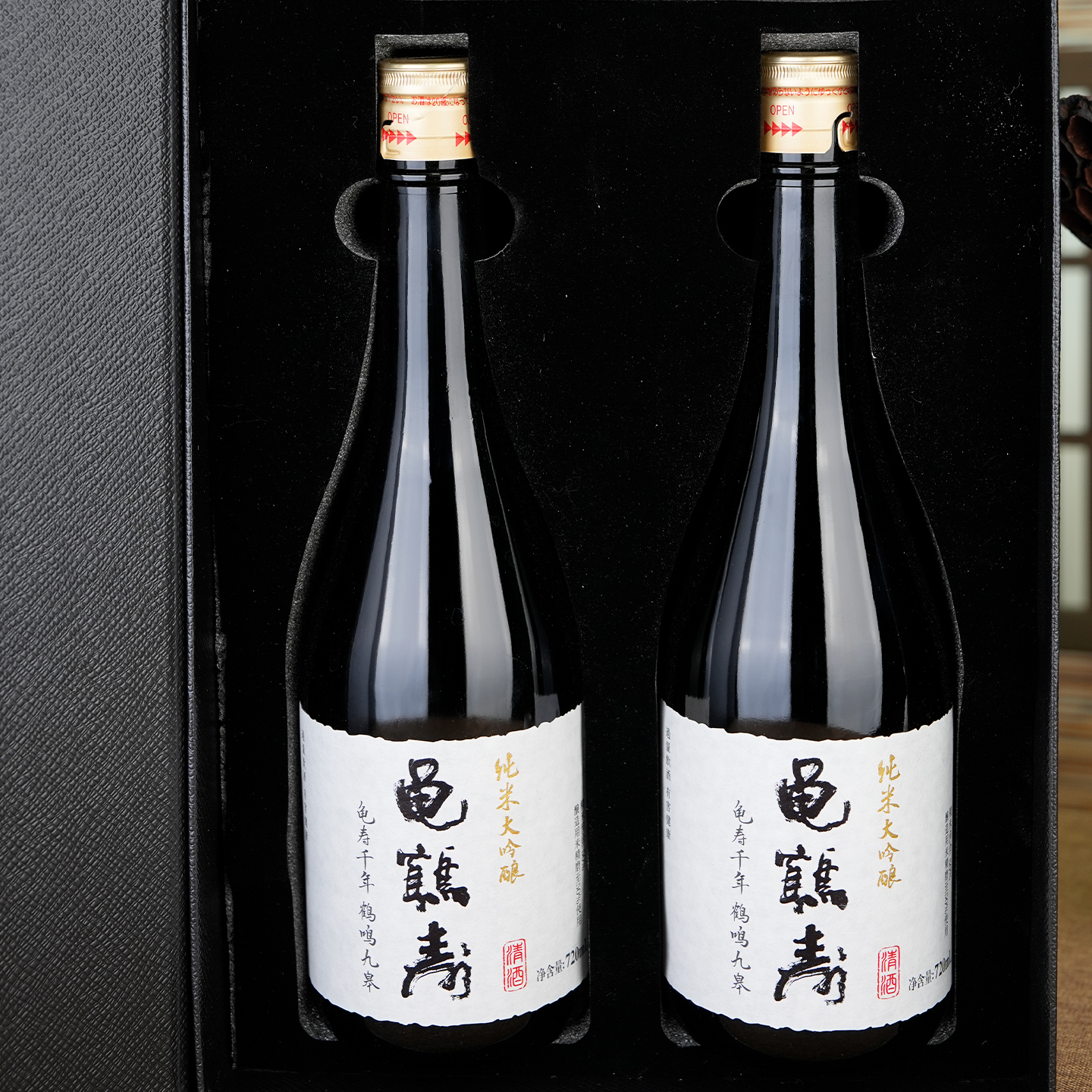 龟鹤寿纯米大吟酿720ML清酒 发酵酒纯米酒 日式低度清酒 - 图0