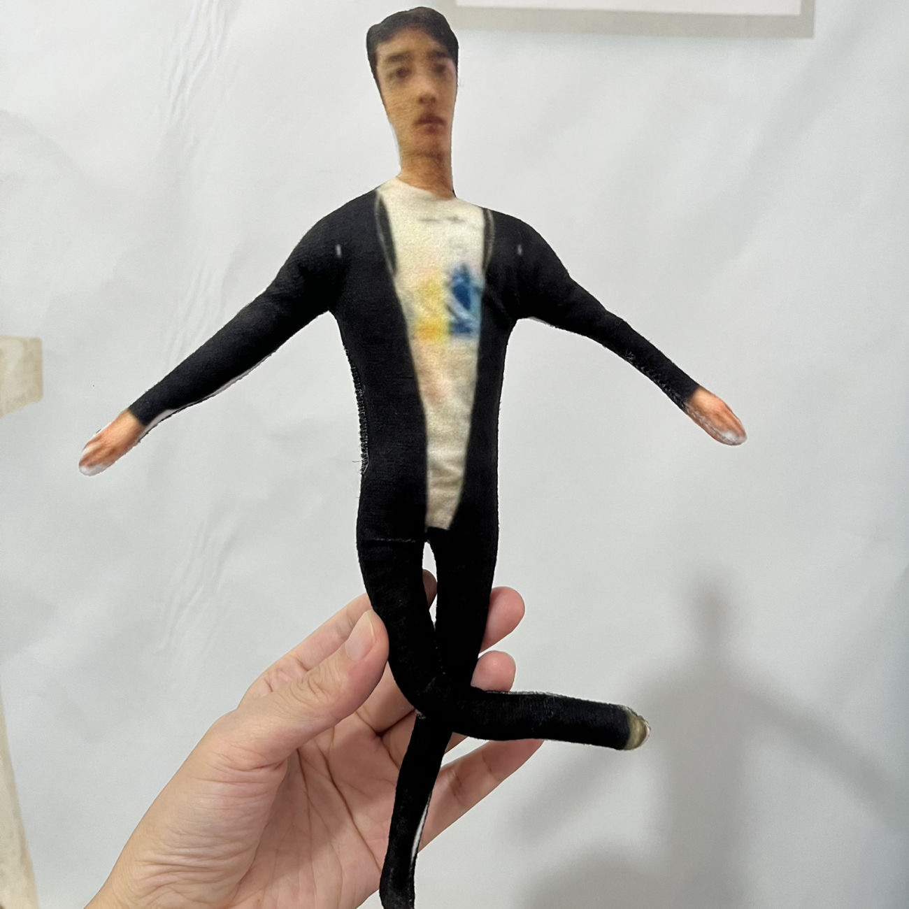 EXO吴世勋都暻秀老鼠干抽象玩偶内置铁丝可摆造型exo周边来图定制 - 图1