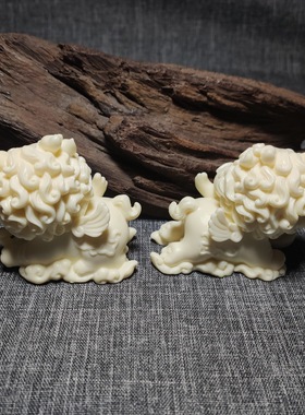 象牙果飞天貔貅摆件中式