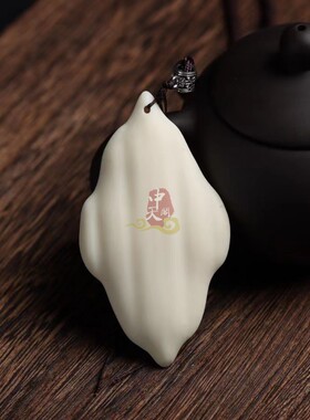 象牙果雕刻御龙观音菩萨项链吊坠