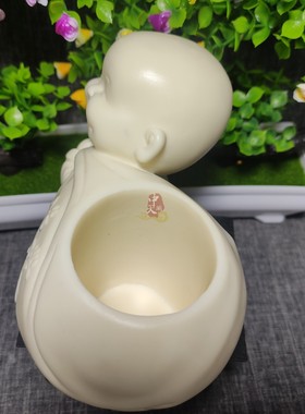 象牙果文房四宝笔筒摆件