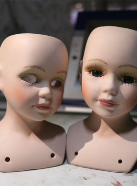 【微瑕疵】出口陶瓷娃娃头可做