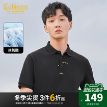 Cabins Mens Clothing Ice Oxygen Cool Short Sleeves POLO Shirts 23 Summer New Letters Brief Commute Turnover black blouses B