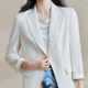Acetate three-quarter sleeve blazer Mi Siyang jacket