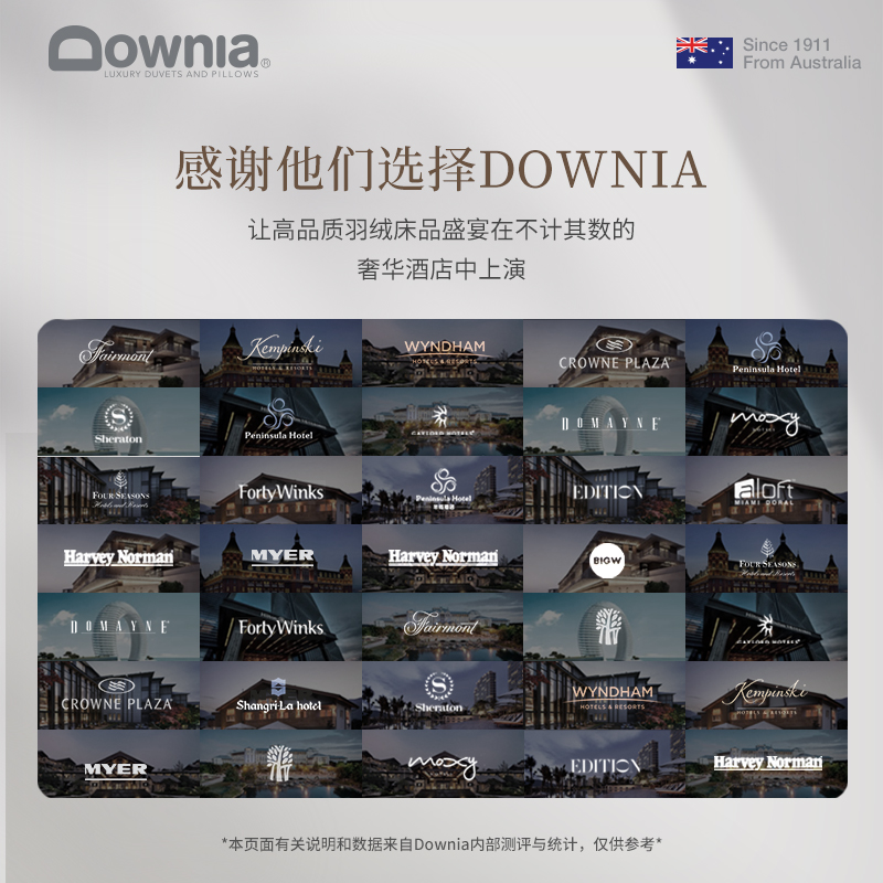 DOWNIA羽绒枕头枕芯护颈椎助睡眠95白鹅绒五星级酒店枕头单人家用 - 图3