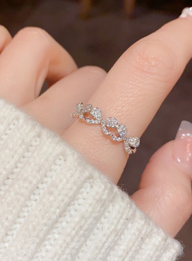 小众时尚设计感微镶锆石蝴蝶结