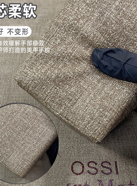 美甲手枕桌垫网红奶油侘寂风拍照枕垫双面防水耐脏美甲店专用工具