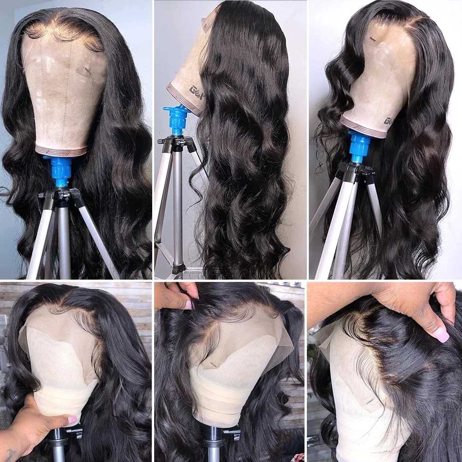 1x4 1x6 HD Transparent Lace Front Human Hair Wigs For Wome - 图3