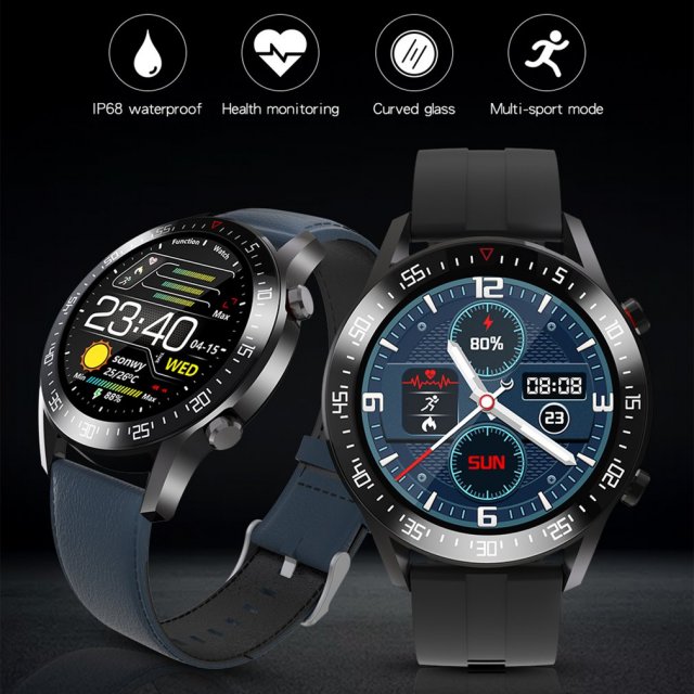 C2 Smart Watch Round Dial Men Smartwatch Full Touch Screen H-图1