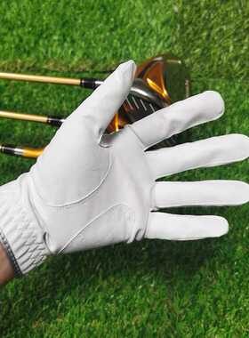 Men's Comfortable Wear-resistant Leather Golf Gloves 1 PCS