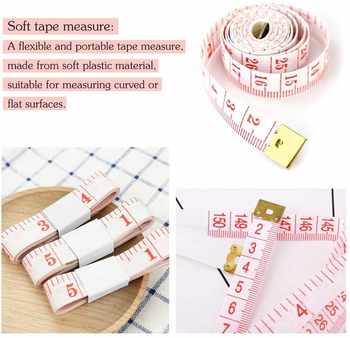 3 PCS Soft Sewing Tape Measure Double Scale Body Sewing Flex