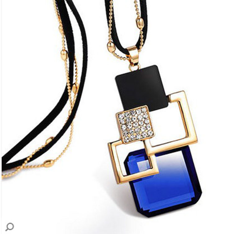 BYSPT Long Necklaces& Pendants for Women Collier Femme G - 图2