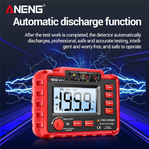 ANENG MH11 Insulation Earth Resistance Tester Digital - 图2