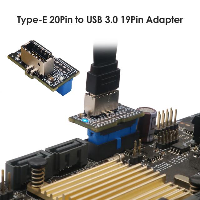 10Gbps 19Pin TYPE-E 20pin USB 3.0 Header Male Adapter Conver - 图3