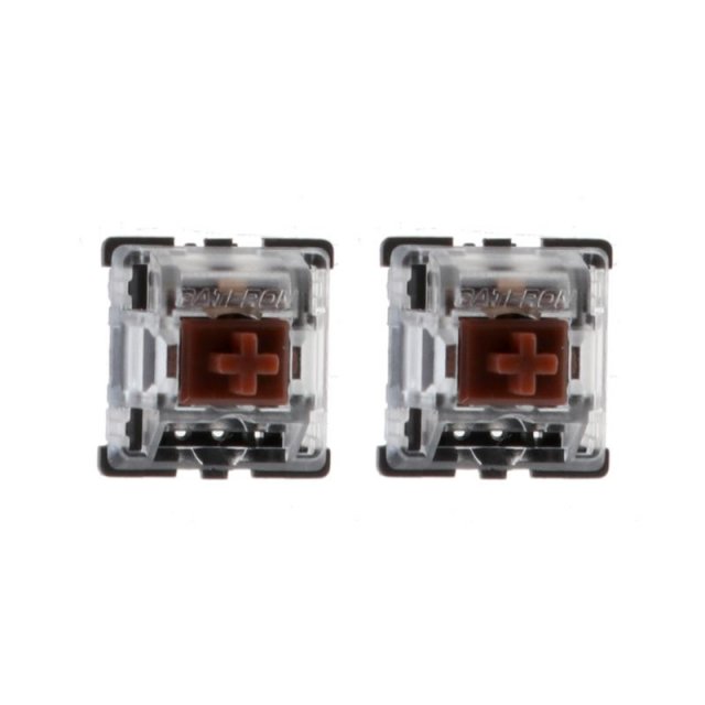 10Pcs Mechanical Keyboard Gateron MX 3 Pin Brown Switch Tran - 图0